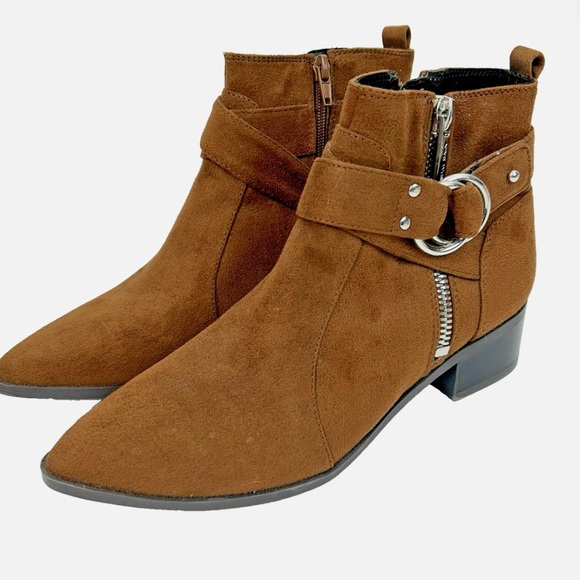 Like new!! Nine West Dahlia suede ankle boots size 9w - Picture 1 of 10
